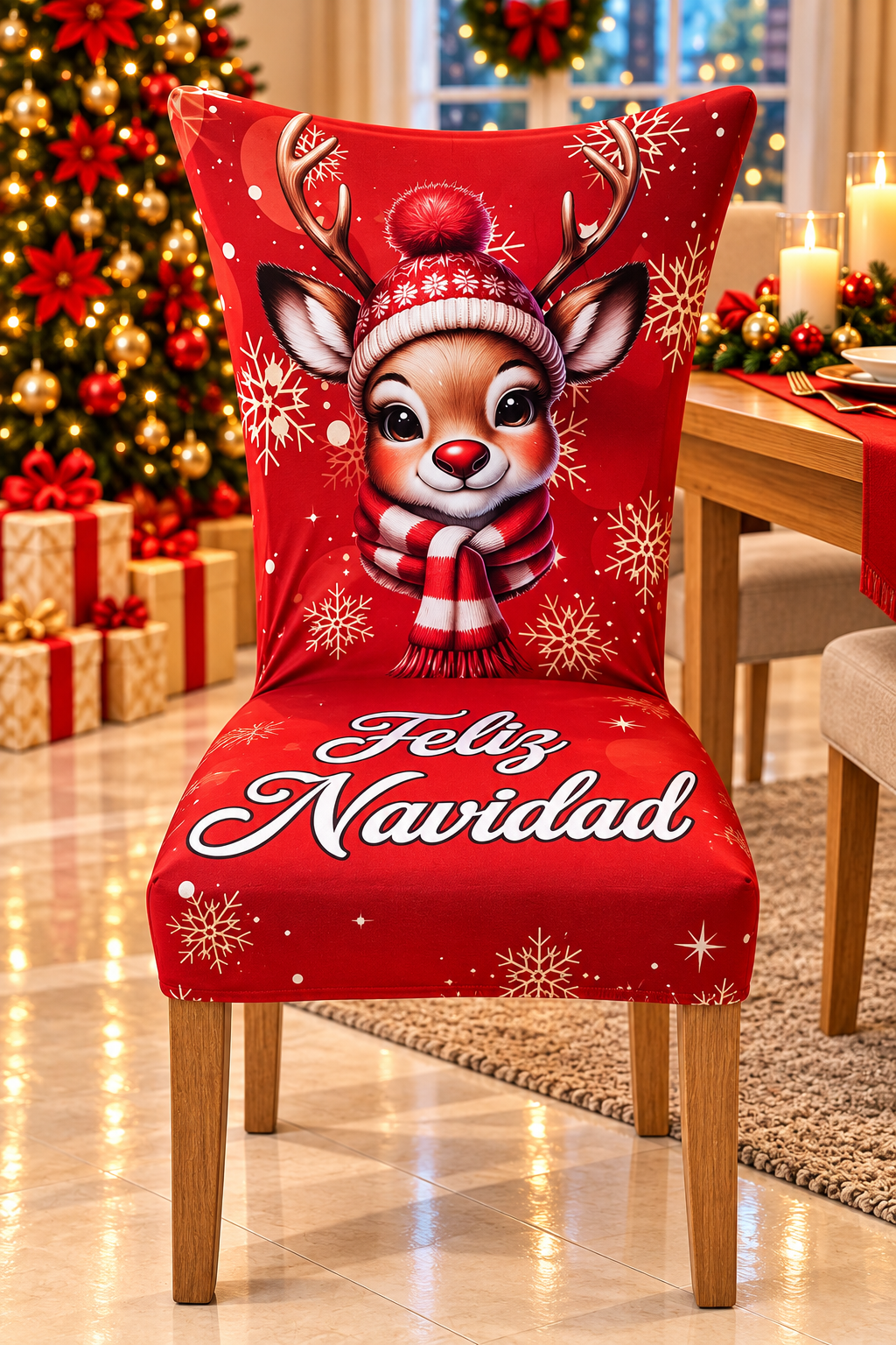 Funda Navidena Para Sillas