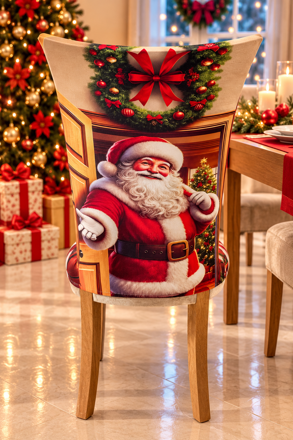 Funda Navidena Para Sillas