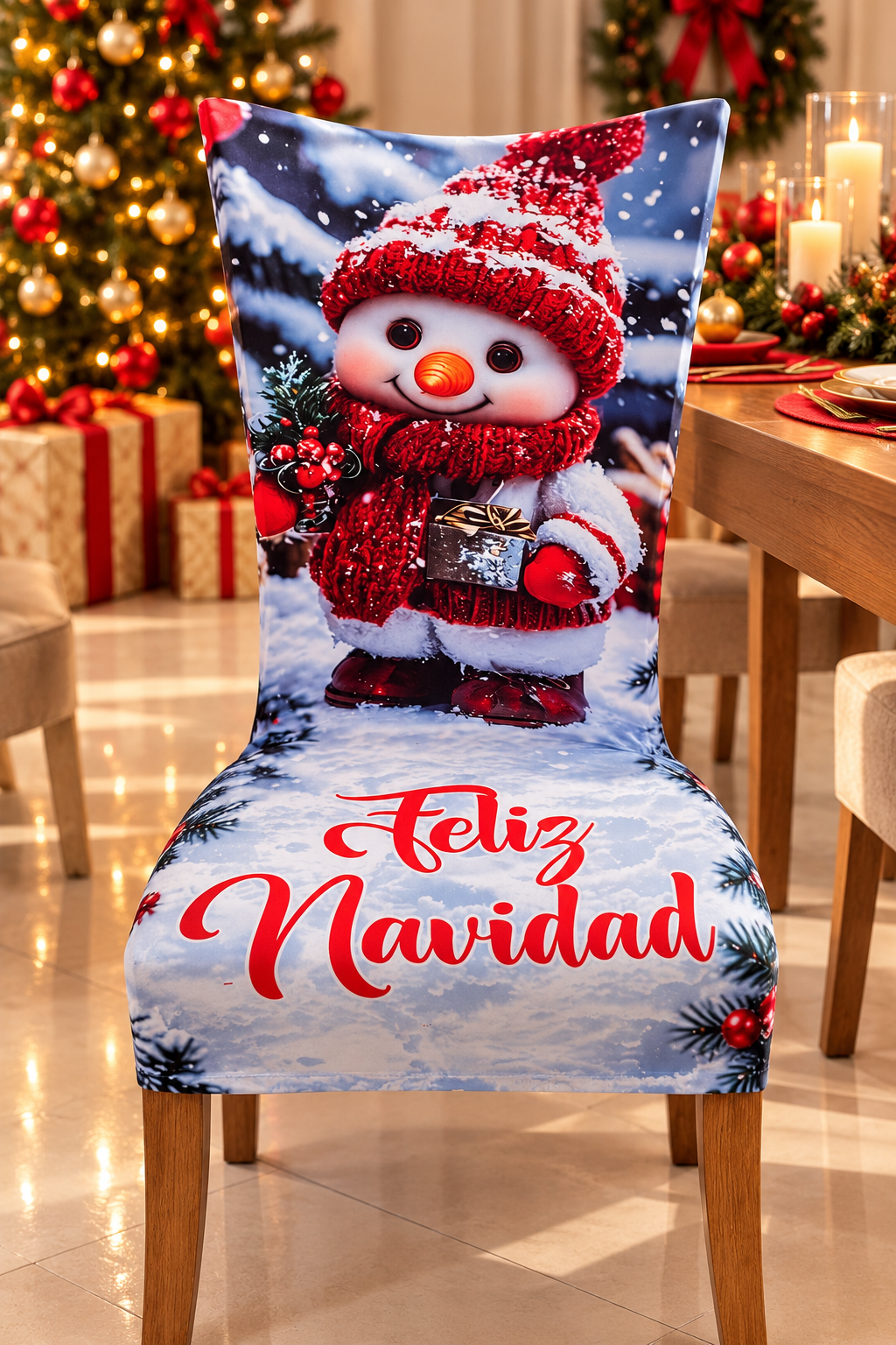 Funda Navidena Para Sillas