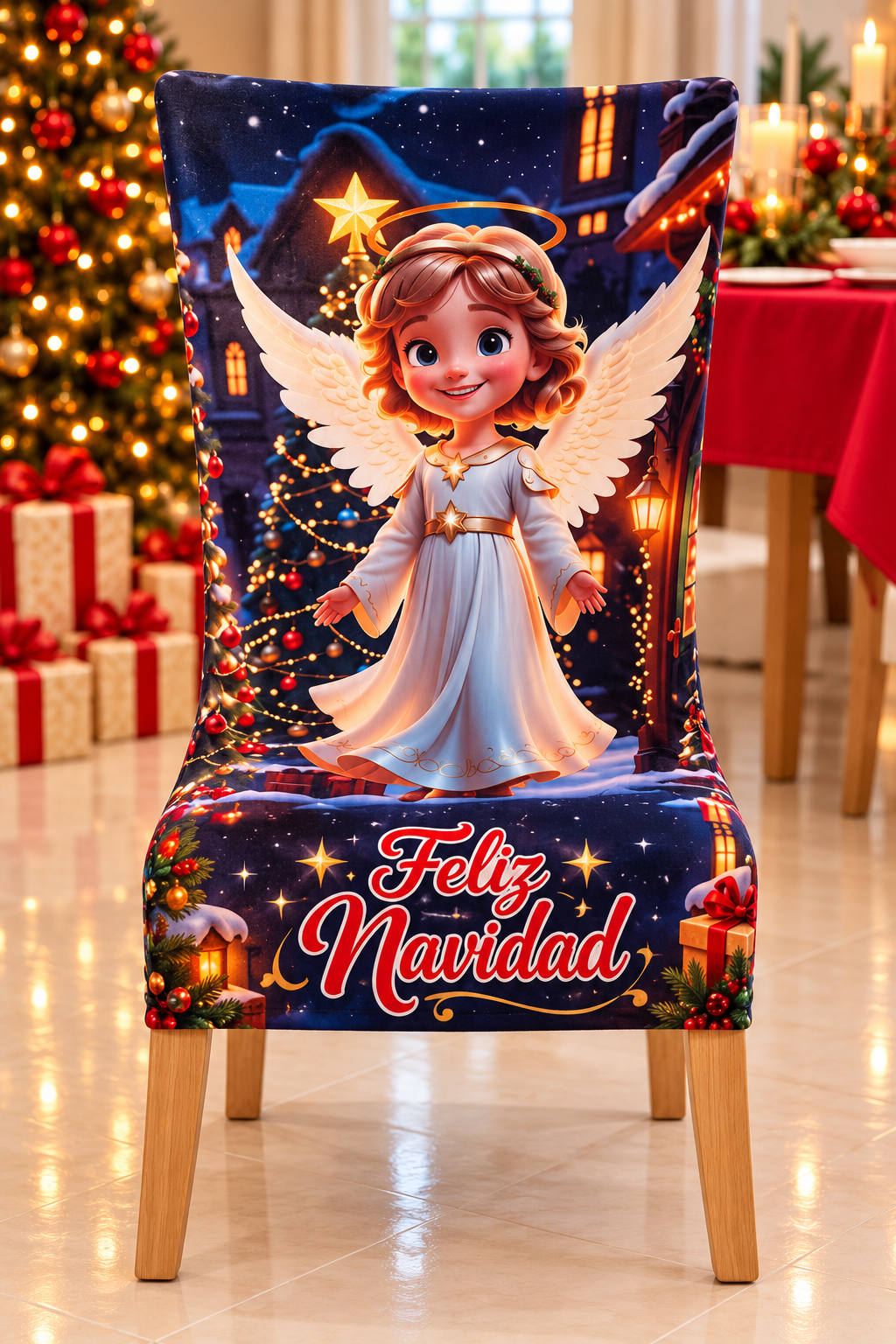 Funda Navidena Para Sillas