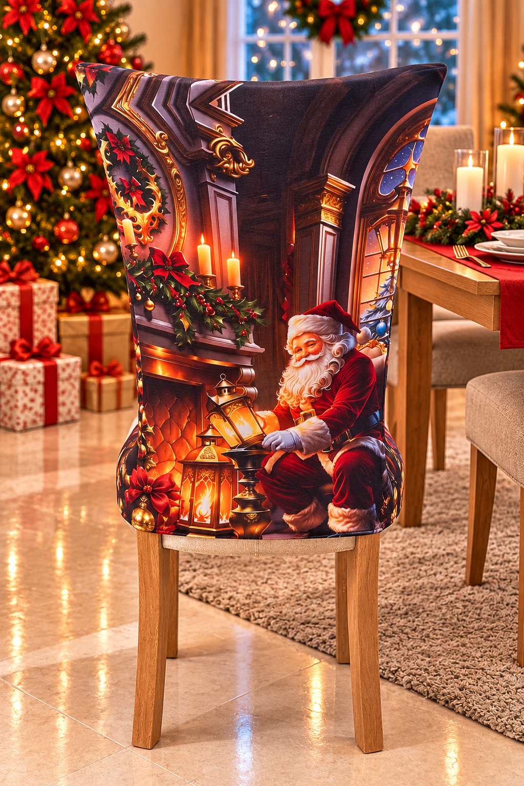 Funda Navidena Para Sillas