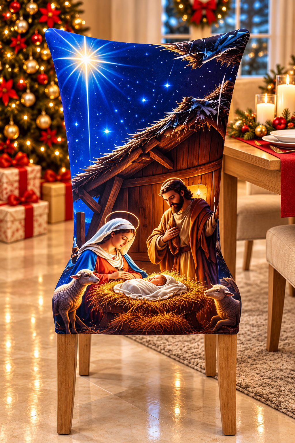 Funda Navidena Para Sillas