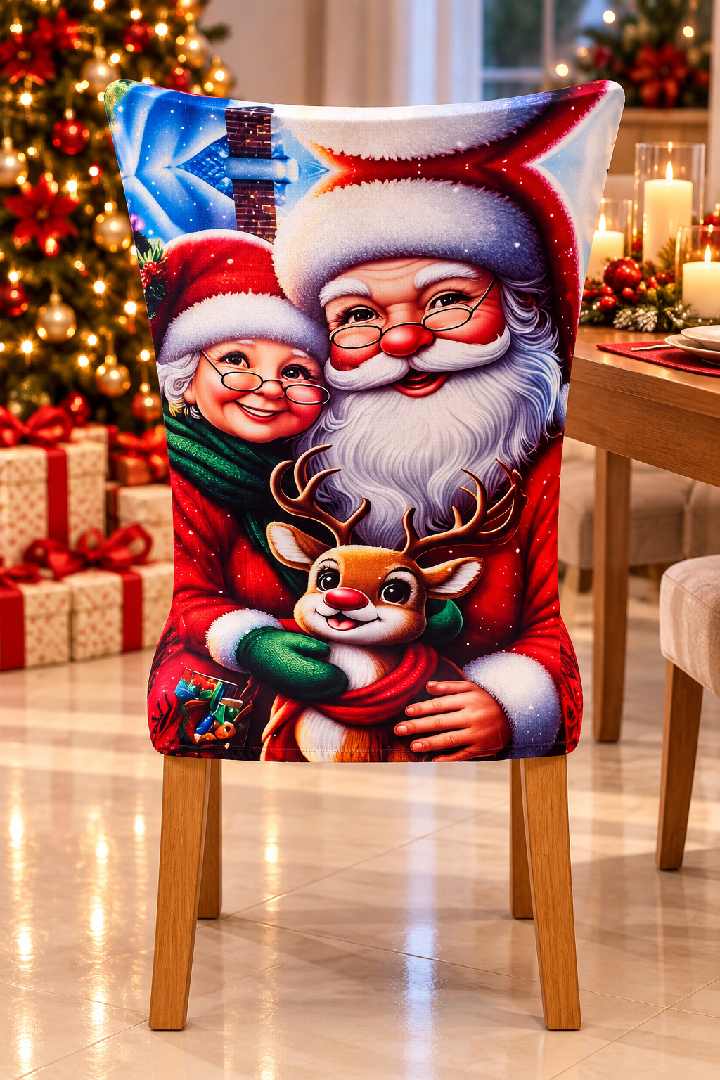 Funda Navidena Para Sillas