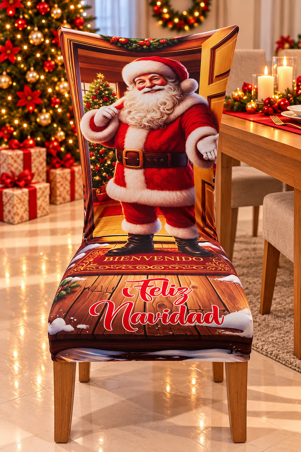 Funda Navidena Para Sillas